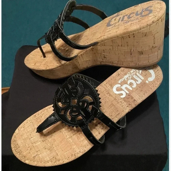 Circus by Sam Edelman Rocky black sandals size 9 - Picture 1 of 8